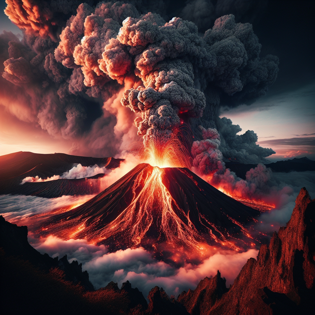 Gunung berapi yang meletus