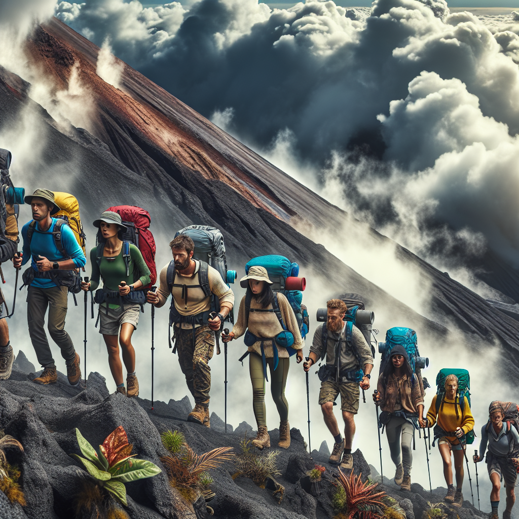 Pendakian gunung berapi