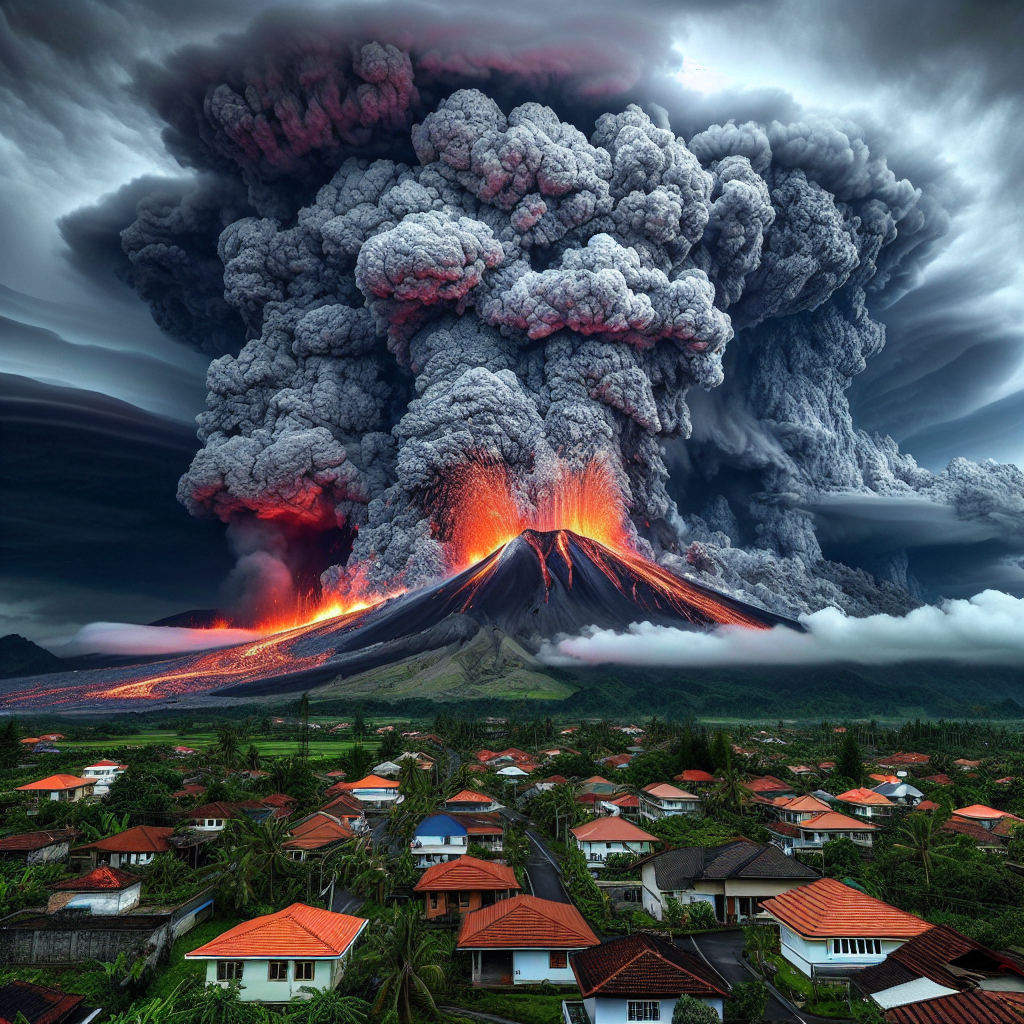 Eruption of Volcano X